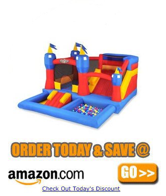 Blast Zone Misty Kingdom Inflatable Bouncer amazon
