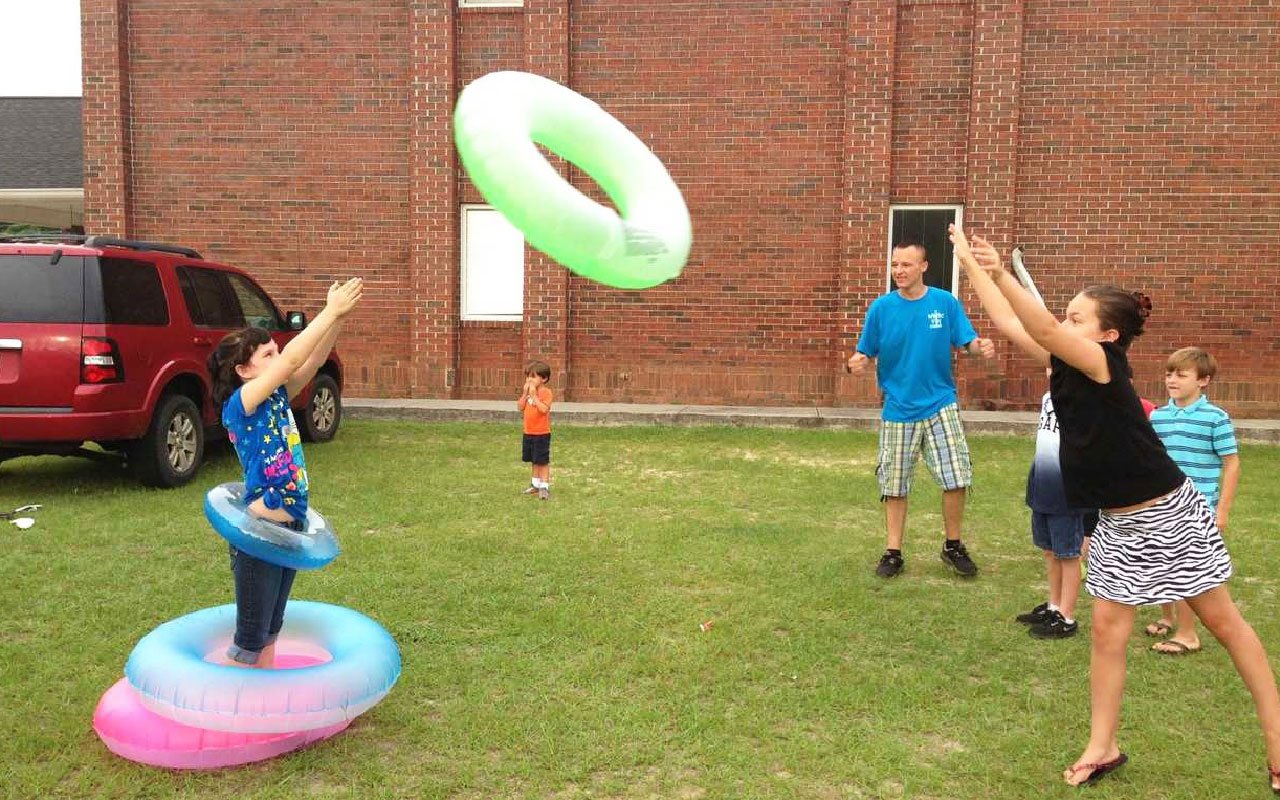 14. Human Ring Toss