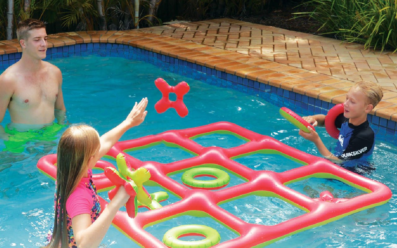 26. Pool Tic Tac Toe Relay